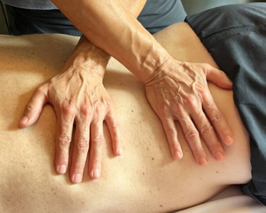 Myofascial release therapy in action, by Vera, a skilled massage therapist at Posture Plus Hong Kong